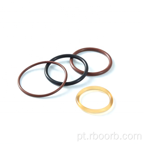 PTFE com revestimento de desgaste revestido com vedação de borracha O-rings de vedação de borracha